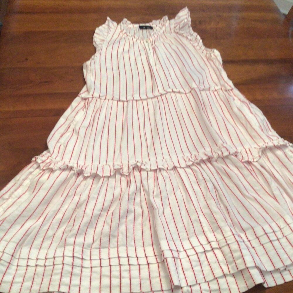Me and Em Pink Striped Swing Dress